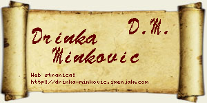 Drinka Minković vizit kartica
